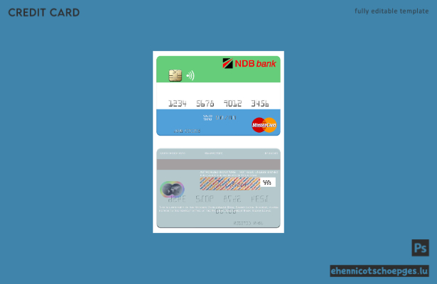 Beispielvorschau für eine Mastercard der Sierra Leone National Development Bank